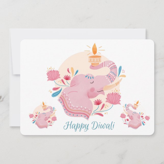 Happy Diwali Holiday Card (Front)