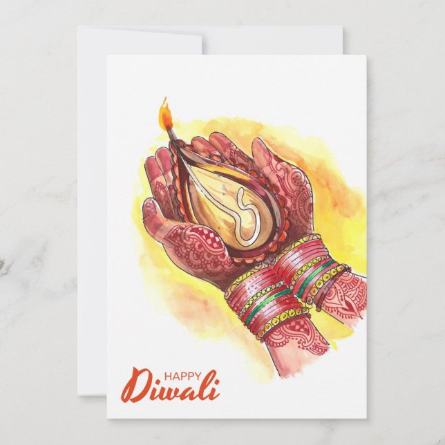 Happy Diwali Holiday Card (Front)