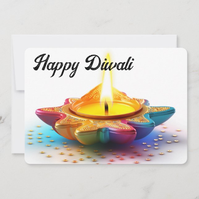 Happy Diwali Holiday Card (Front)