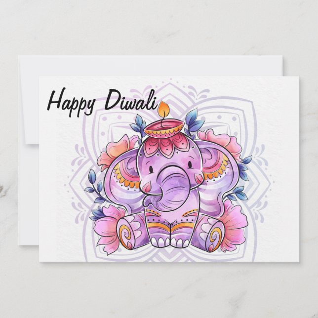 Happy Diwali Holiday Card (Front)