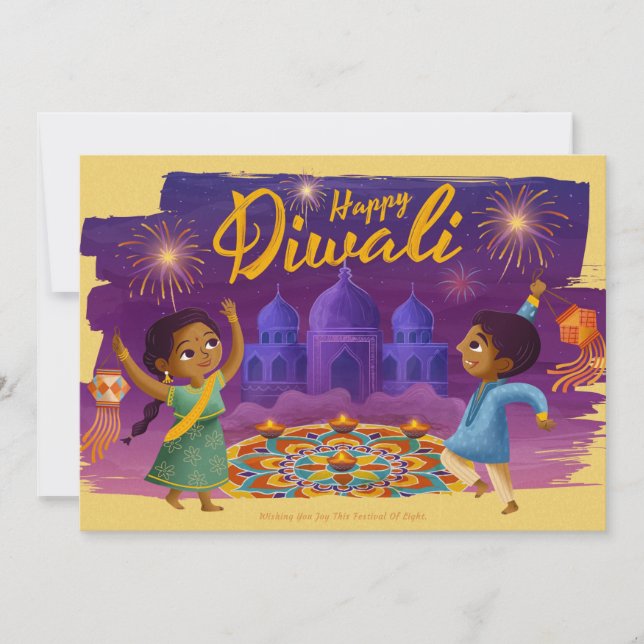 Happy Diwali Holiday Card (Front)