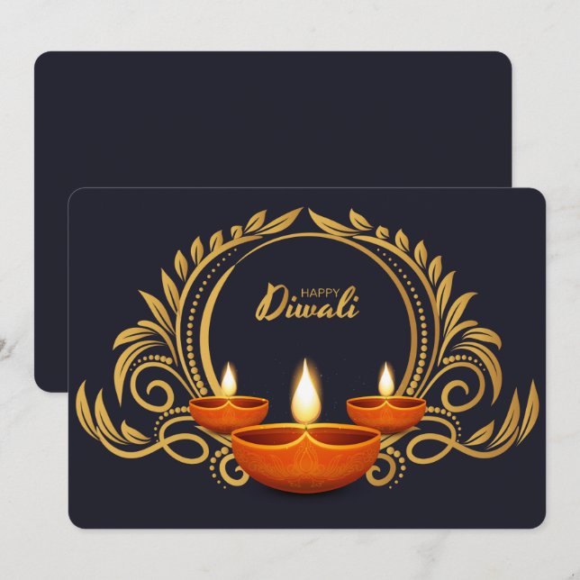 Happy Diwali Holiday Card (Front/Back)