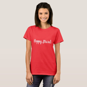Happy Diwali in decorative script T-Shirt