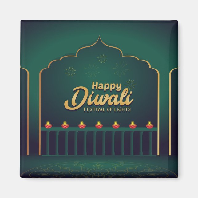 Happy Diwali Magnet (Front)