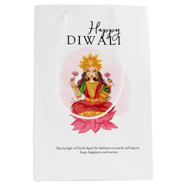 Happy diwali medium gift bag (Front)