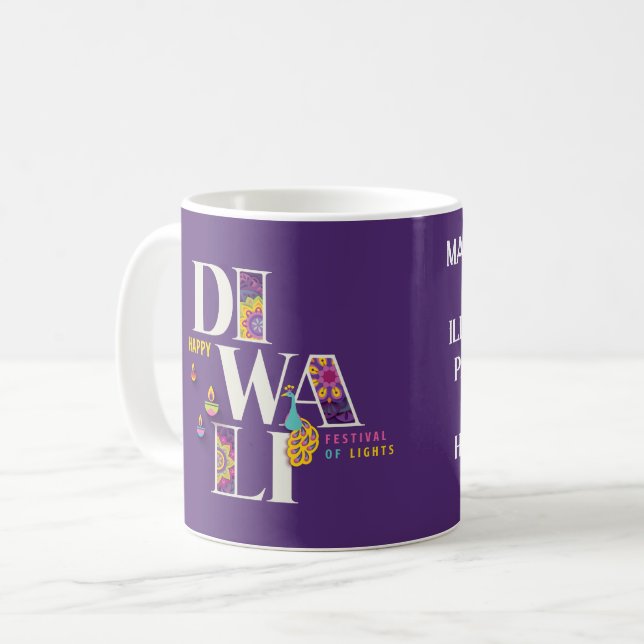 Happy Diwali Mug (Front Left)