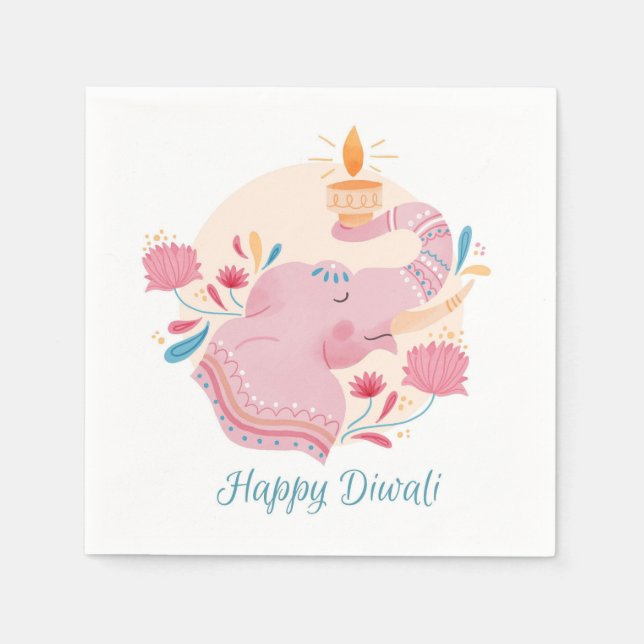 Happy Diwali Napkins (Front)