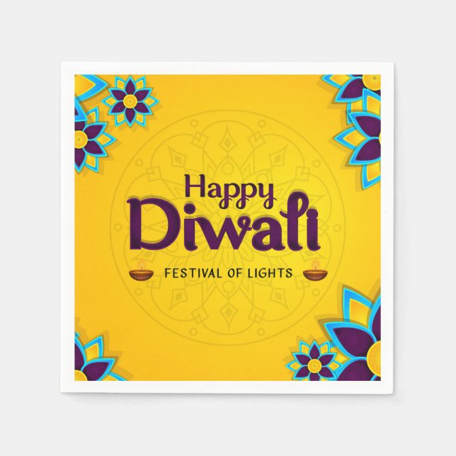 Happy Diwali Napkins (Front)