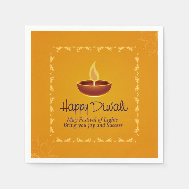 Happy Diwali Napkins (Front)