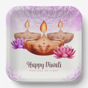 Happy Diwali  Paper Plate