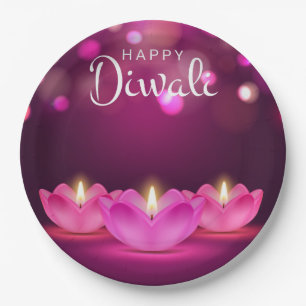Happy Diwali  Paper Plate