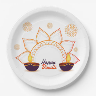 Happy Diwali  Paper Plate