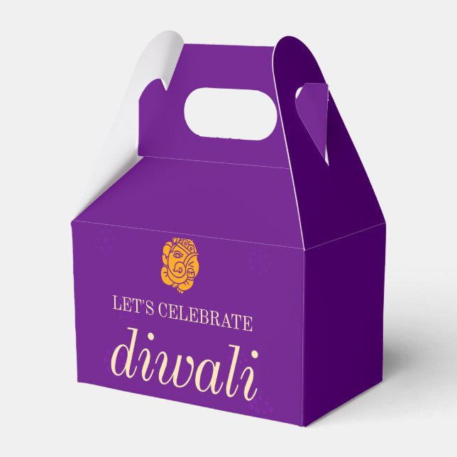 HAPPY DIWALI PARTY FAVOUR BOX (Front Side)