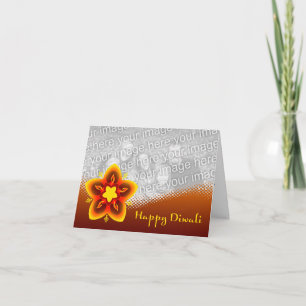 happy diwali photo card