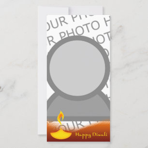 happy diwali photo card