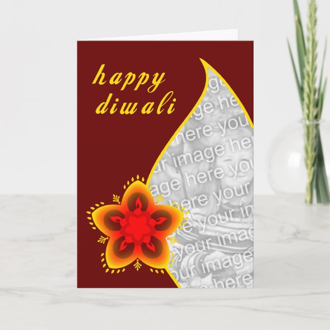happy diwali photo card : light window (Front)