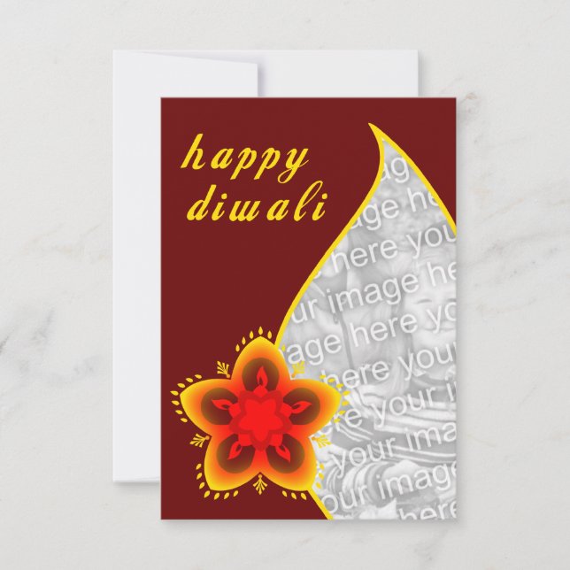 happy diwali photo card : light window (Front)