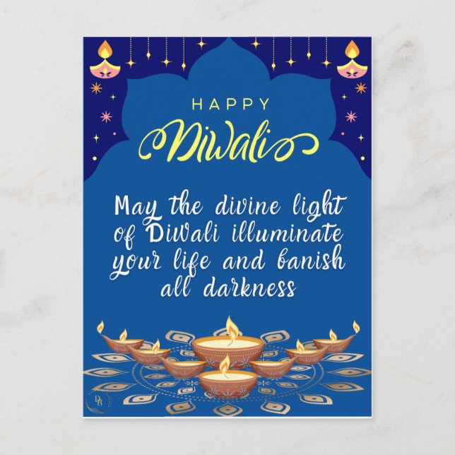 Happy Diwali Post card (Front)
