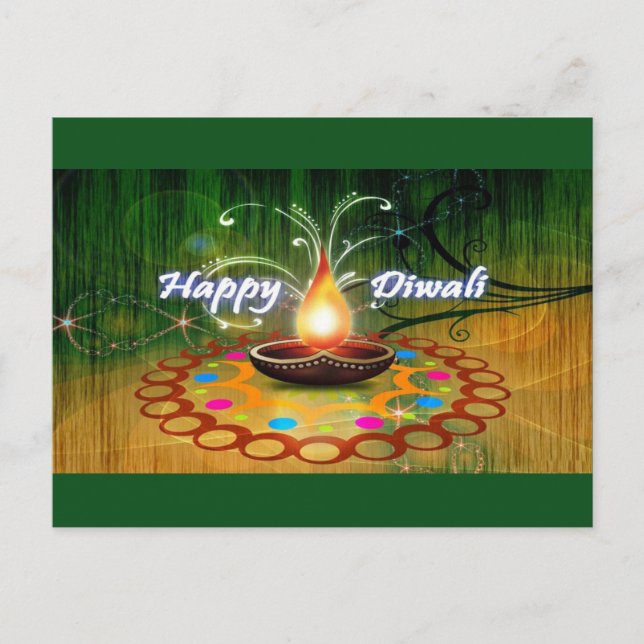 Happy Diwali Postcard (Front)