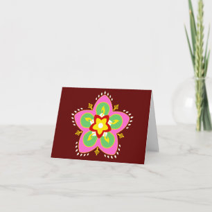 happy diwali : rangoli card
