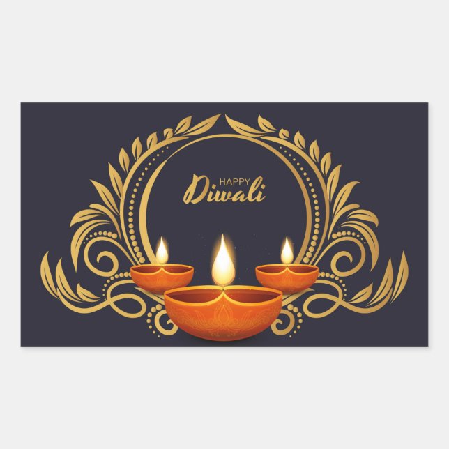 Happy Diwali   Square Sticker (Front)