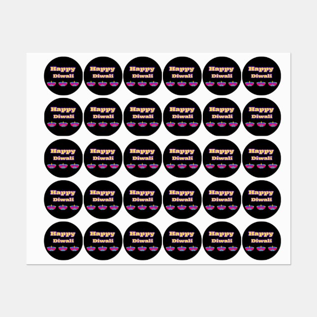 Happy Diwali Stickers ( This Diwali) (Sheet)
