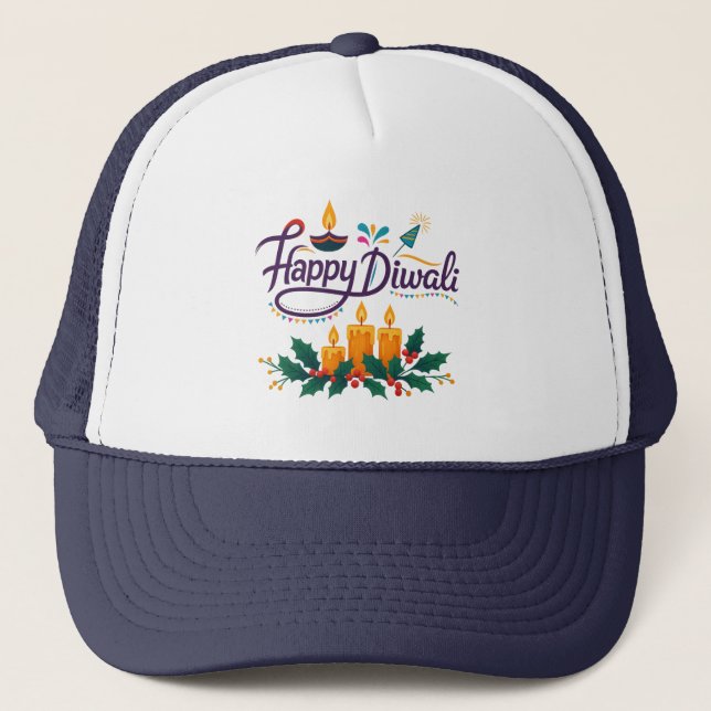 Happy Diwali Trucker Hat (Front)