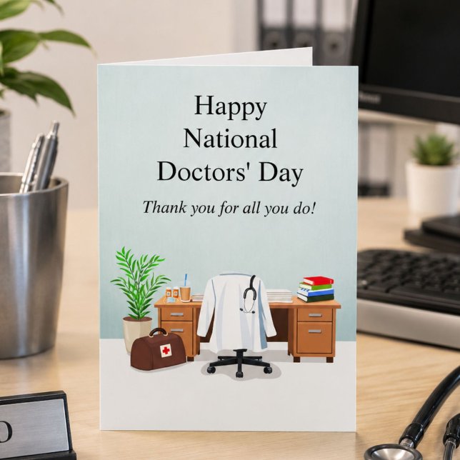  Happy Doctor's Day Doctor Office  Card (Creator Uploaded)