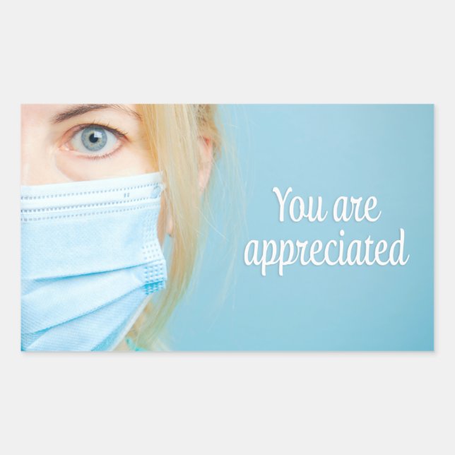 Happy Doctors Day You Are Appreciated Rectangular Sticker (Front)