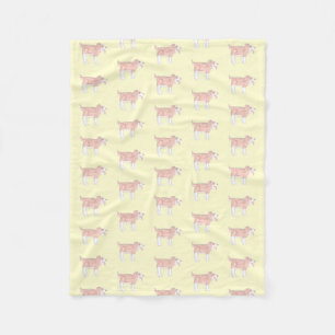 Happy Dog Baby Blanket (Small yellow)
