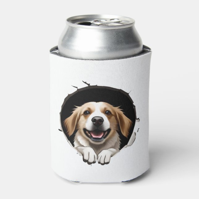 Happy dog   can cooler (Can Front)