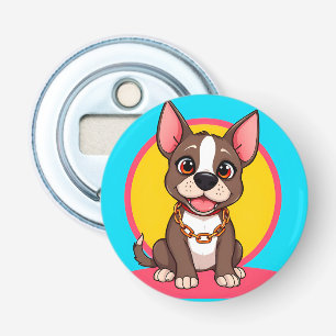🐶 Happy Dog Cartoon Fun Kitchen Decor Design Bottle Opener