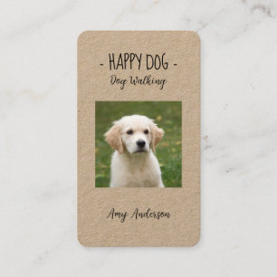 - Happy Dog - Dog Walking Business Card