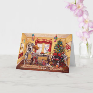 Happy Dog Holidays Card