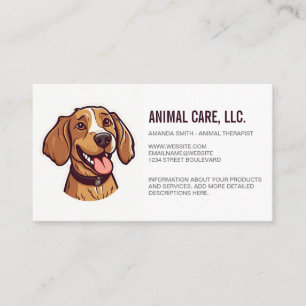 Happy Dog Illustration Business Card