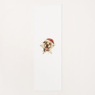 Happy Dog in Festive Season for Dogs Yoga Mat
