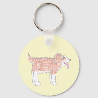 Happy Dog Key Ring