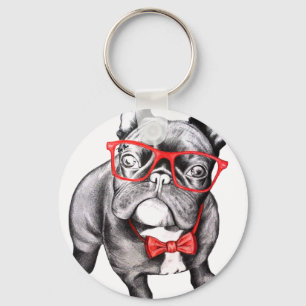 Happy Dog Key Ring