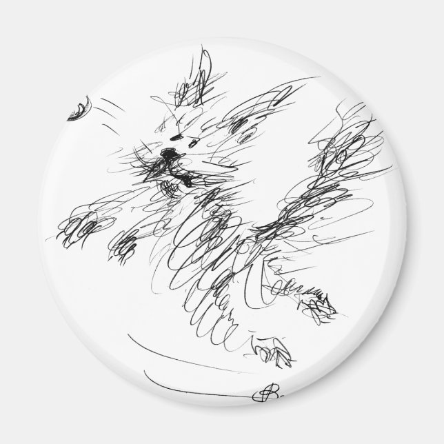 happy dog magnet (Front)