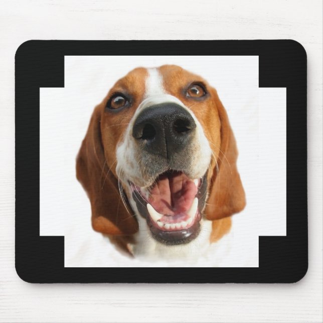Happy Dog Mouse Mat (Front)