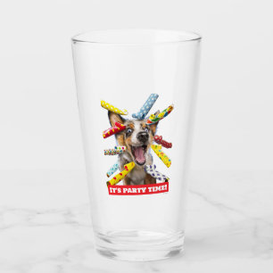 Happy Dog Party Blowers Glass