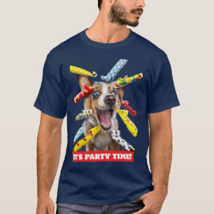Happy Dog Party Blowers T-Shirt