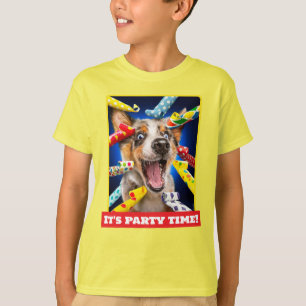 Happy Dog Party Blowers T-Shirt
