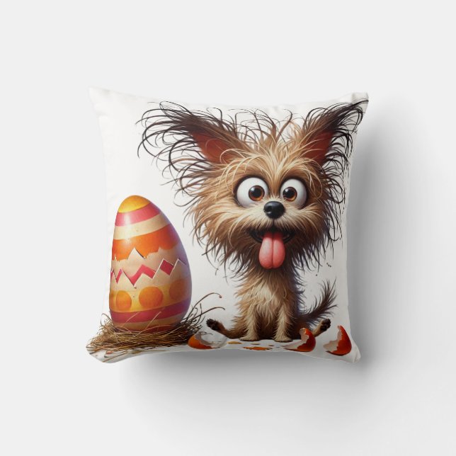 Happy Dog Pillow (Front)