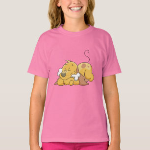 Happy Dog With Bone Tshirts and Gifts