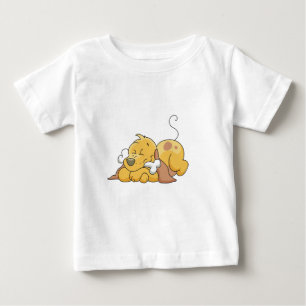 Happy Dog With Bone Tshirts and Gifts