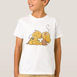 Happy Dog With Bone Tshirts and Gifts