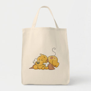 Happy Dog With Bone Tshirts and Gifts Tote Bag