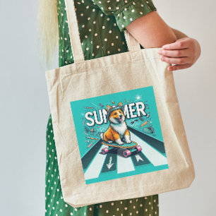 Happy Doggo Summer Tote Bag