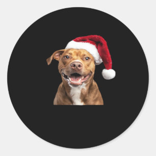 Happy Dogs at Christmas Funny Dogs Classic T-Shirt Classic Round Sticker